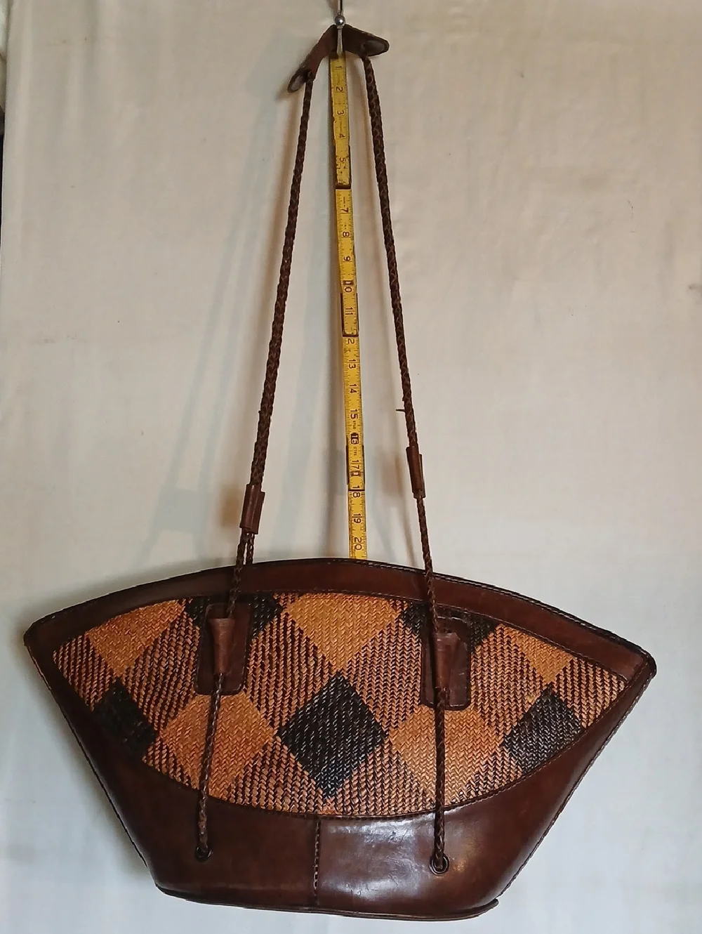 Vintage Inge Christopher Large Indonesian Leather Handbag